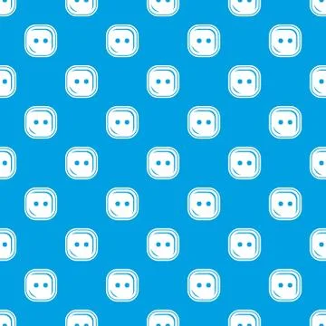 Craft button pattern vector seamless blue 스톡 일러스트