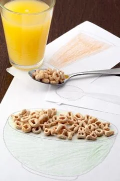 Craft with cereal Stock Photos