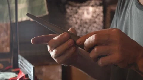 The Craft of Creating Silver Jewelry 動画素材 238951812