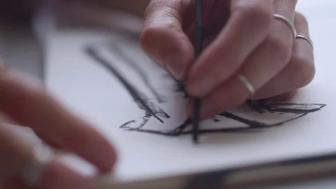 Craft Designing Close Up Stock Footage 104904221