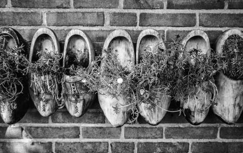 Craft dutch clogs Stock Photos