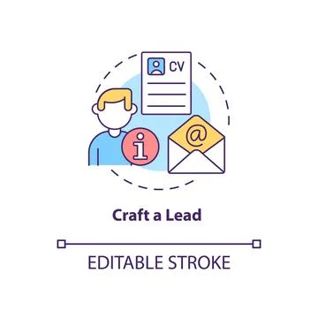 Craft lead concept icon Stock Illustration