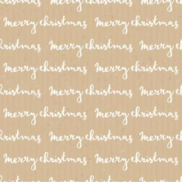 Craft Paper Christmas Pattern Illustrazione stock