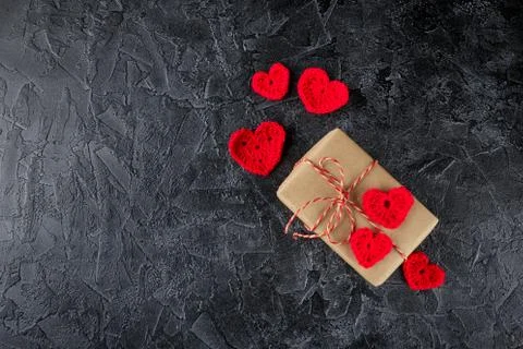Craft paper gift boxes Stock Photos