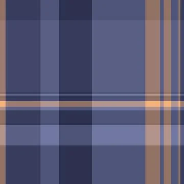 Craft plaid texture vector, back textile background pattern. Horizon check .. Stock Illustration