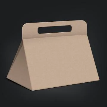 Craft triangle box Stock Illustration