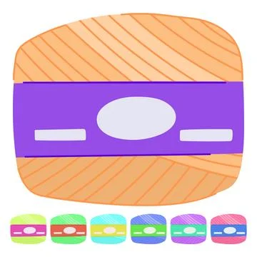 Craft yarn wool vector cartoon graphic Stockillustratie