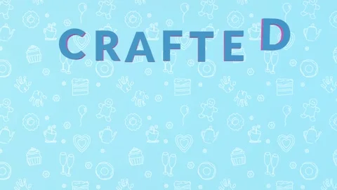 Crafted with love - 3d animation of the concept of hand making items with care. Stock Footage 130742059