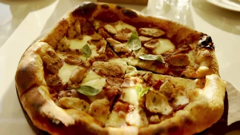 Crafted Pizza Stock Footage 300334420