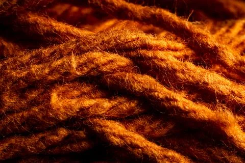 Crafting with brown textile material showcasing intricate textures and patterns Stock Photos