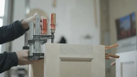 Crafting Cabinet Stock Footage 145847226