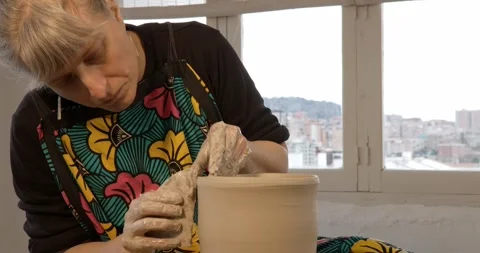 Crafting with Clay: Stock Footage 329298117