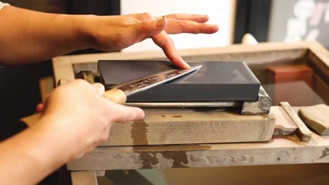Crafting a Custom Knife Handle Vídeo Stock 291216205