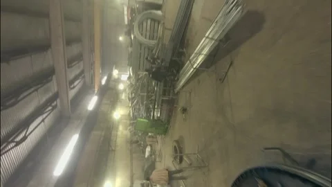 Crafting Durability Precision Metal Engineering at Work. Aerial FPV Drone Shot Stock Footage 257772173