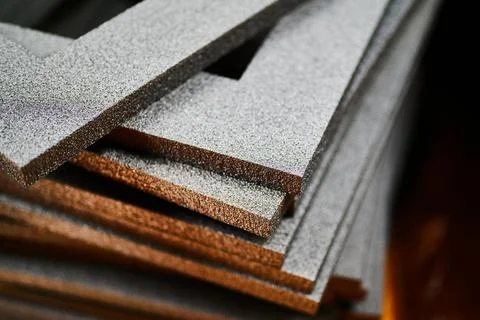 Crafting foam frames for decorative gift boxes and cardboard packaging projects Stock Photos