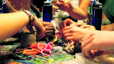 Crafting Hands Stock Footage 35291503