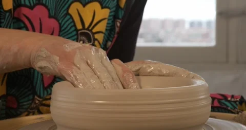 Crafting Pottery: Stock Footage 329310814