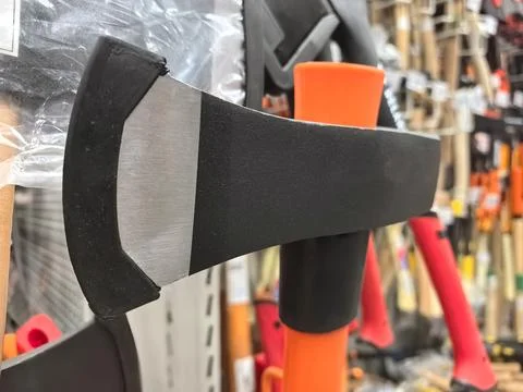 Crafting tools on display at a local hardware store for builders and crafters Stock Photos