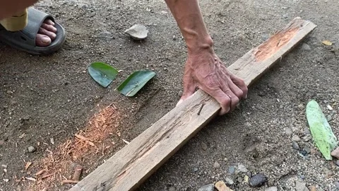 A craftman is hammering Stock Footage 304100170