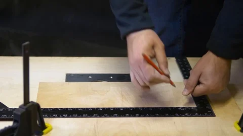 Craftsman Cuts Off The Edges Stock Footage 93272793