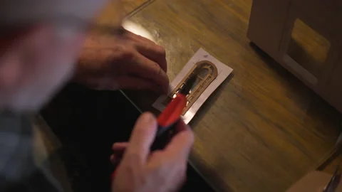A craftsman is making model house. 4K Footage in Turkey Stock Footage 147175139