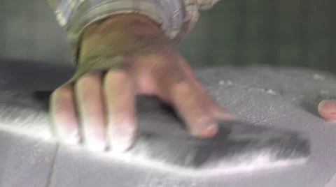 Craftsman shaper of surfboards Stock Footage 62462916