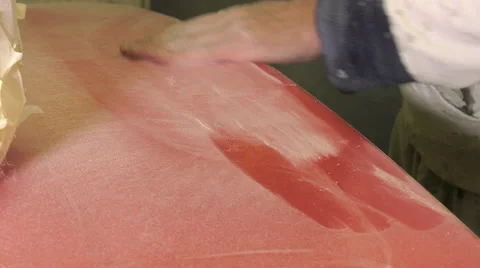 Craftsman shaper of surfboards Stock Footage 62463089
