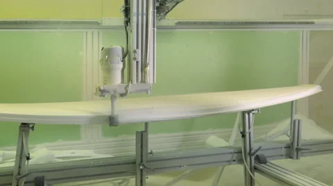 Craftsman shaper of surfboards Video stock 62463539