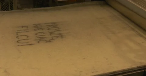 Craftsman Shows an Enigmatic Process of Engraving Producing on a Special Stock Footage 53376152