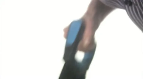 A craftsman using a saw Stock Footage 11289771