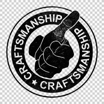 Craftsmanship Stamp Stock Illustration