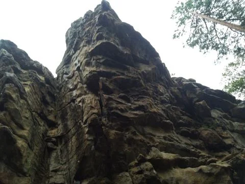 Crag in the forest-2 Stock Photos
