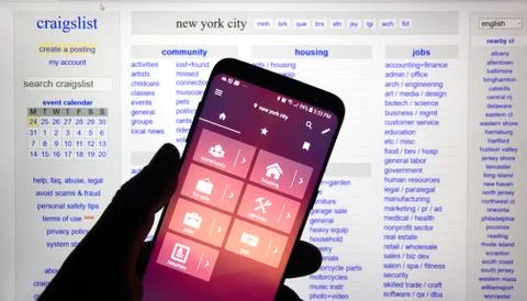 Craigslist android application Stock Photos