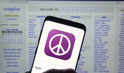 Craigslist android application Stock Photos