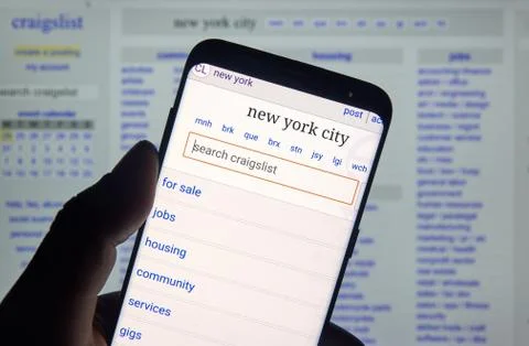 Craigslist android application Stock Photos