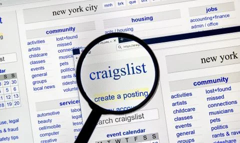 Craigslist home page 写真素材