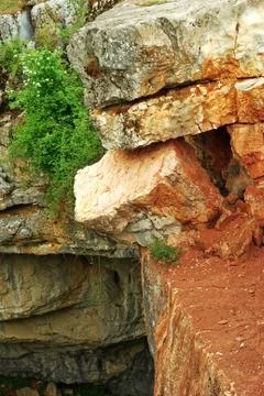 Craked cliff Stock Photos