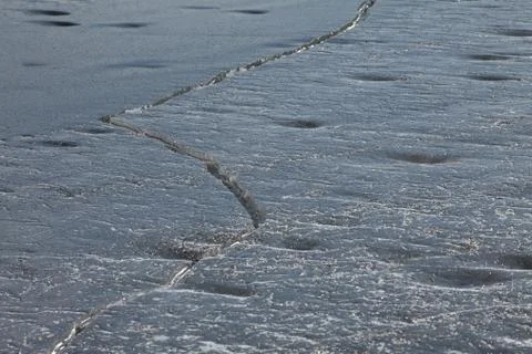 Craking ice Stock Photos