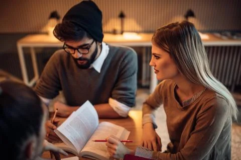 Cramming before an exam Stock Photos