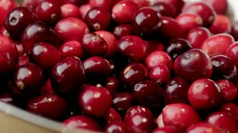 Cranberries rotating Video stock 12717175