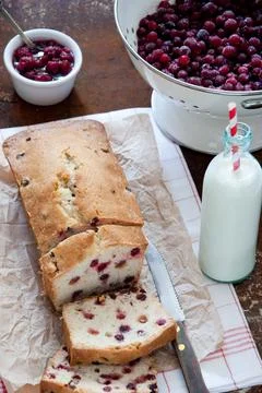 Cranberry cake Stock Photos
