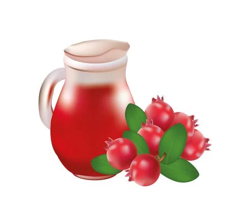 Cranberry honey Stock Illustration