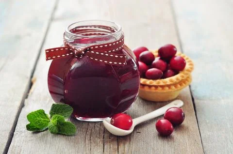 Cranberry jam Foto stock