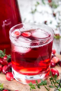 Cranberry juice Stock Photos
