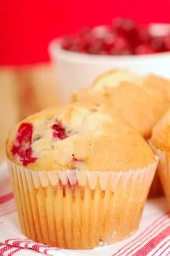 Cranberry muffin Foto stock
