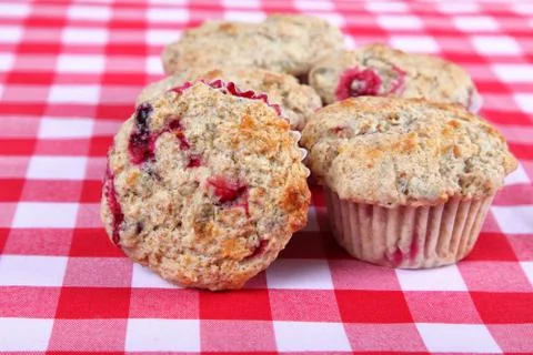 Cranberry muffins Stock Photos