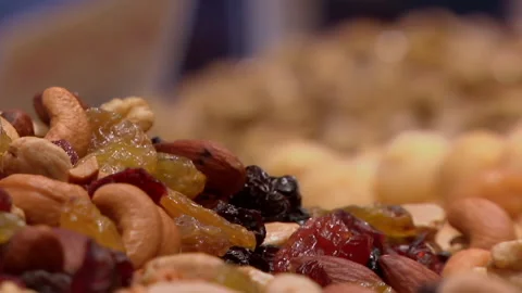 A Cranberry Nut Mix Stock Footage 136394982