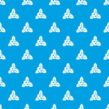 Cranberry pattern seamless blue Stock Illustration