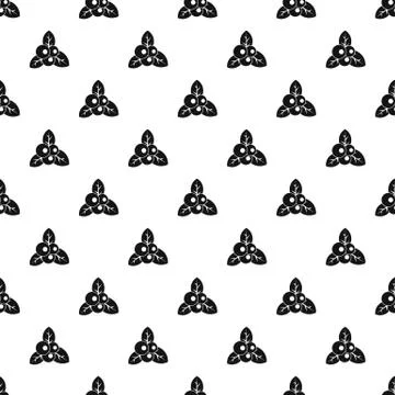 Cranberry pattern, simple style Stock Illustration