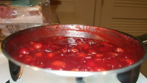 Cranberry Sauce Stock Footage 82248413